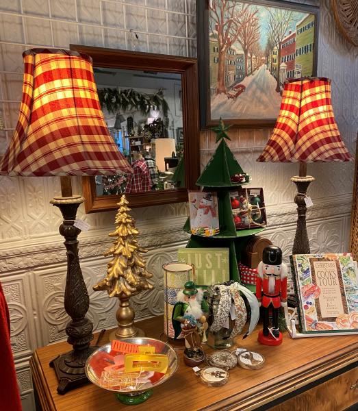 CK plaid lamps