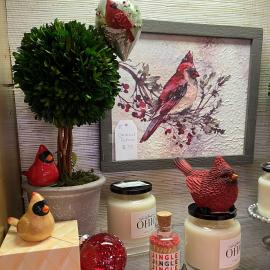 TT cardinals & candles